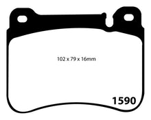गैलरी व्यूवर में इमेज लोड करें, EBC 05-07 Mercedes-Benz C230 (W203) 2.5 Sport Sedan Yellowstuff Front Brake Pads