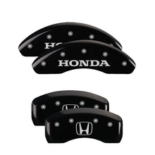 Laden Sie das Bild in den Galerie-Viewer, MGP Front set 2 Caliper Covers Engraved Front 2015/Civic Black finish silver ch