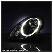 Carica l&#39;immagine nel visualizzatore di Gallery, Spyder Porsche Cayman 05-08 Headlights - Halogen Model Only - Black PRO-YD-P98705-HID-DRL-BK