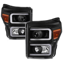 Cargar imagen en el visor de la galería, Xtune Ford Super Duty 11-16 Projector Headlights Light Bar Drl Black PRO-JH-FS11-LBBRL-BK