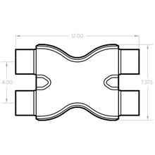 Charger l&#39;image dans la galerie, MagnaFlow Smooth Trans X 2.5/2.5 X 12 SS