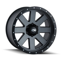 Carica l'immagine nel visualizzatore di Gallery, ION Type 134 18x10 / 5x139.7 BP / -19mm Offset / 108mm Hub Matte Gunmetal/Black Beadlock Wheel