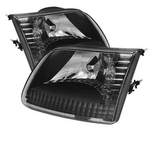 Carica l&#39;immagine nel visualizzatore di Gallery, Xtune Ford F150 97-03 / Expedition 97-02 Crystal Headlights Black HD-JH-FF15097-BK