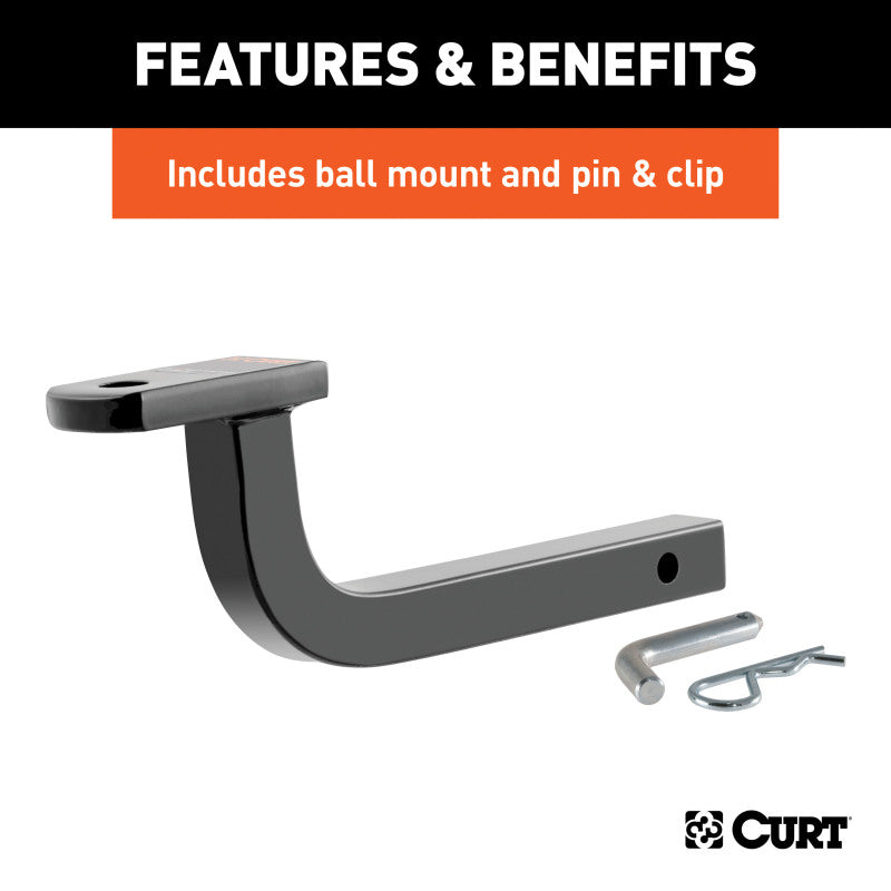 Curt 98-04 Dodge Intrepid Class 2 Trailer Hitch w/1-1/4in Ball Mount