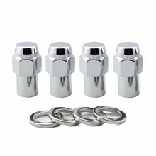 Laden Sie das Bild in den Galerie-Viewer, McGard Hex Lug Nut (Reg. Shank - .746in.) 1/2-20 / 13/16 Hex / 1.65in. Length (4-Pack) - Chrome