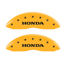 Charger l&#39;image dans la galerie, MGP 4 Caliper Covers Engraved Front Honda Rear H Logo Yellow Finish Black Char 2009 Honda Ridgeline