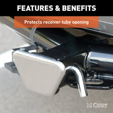 Load image into Gallery viewer, Curt 2in Chrome Steel Hitch Tube Cover