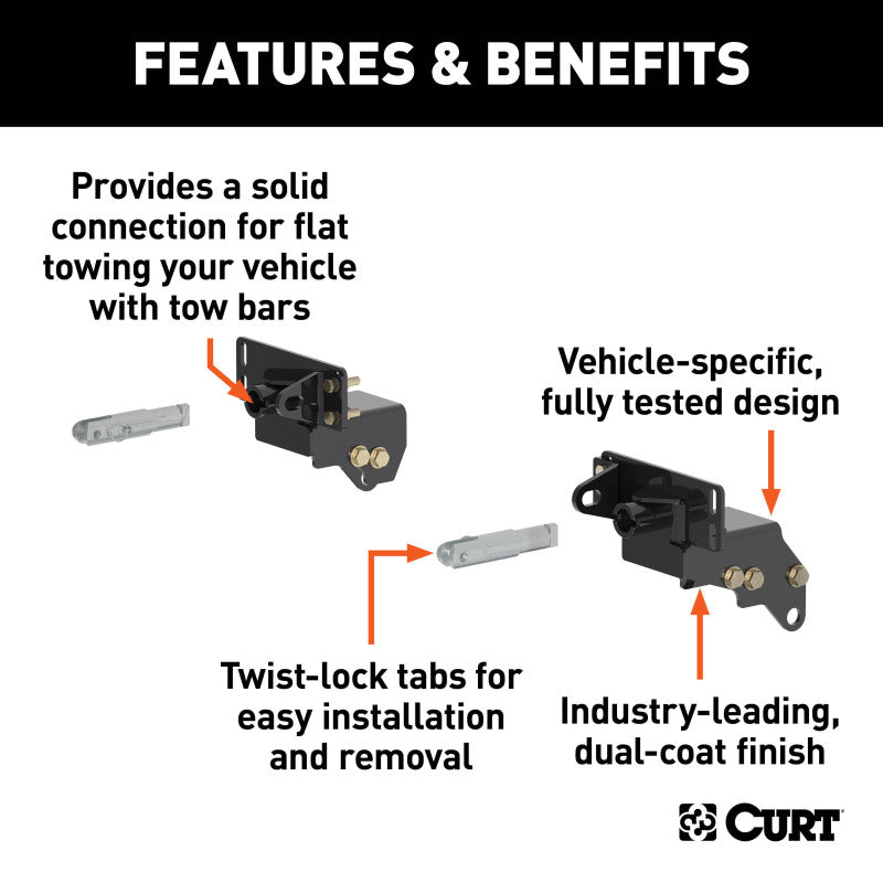 Curt 2017-2019 Ford F-250/F-350 Super Duty Custom Tow Bar Base Plate