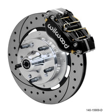 Laden Sie das Bild in den Galerie-Viewer, Wilwood Dynapro 4R Front Kit 11.75in SPR Drilled and Slotted Rotors - Black