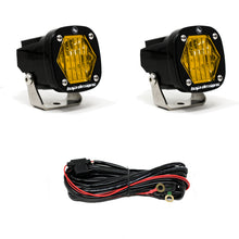 Cargar imagen en el visor de la galería, Baja Designs S1 Amber Wide Cornering LED Light w/ Mounting Bracket Pair