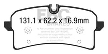 Laden Sie das Bild in den Galerie-Viewer, EBC 14+ Porsche Macan (Cast Iron Rotors only) 3.6 Twin Turbo Yellowstuff Rear Brake Pads