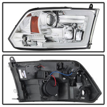Carica l&#39;immagine nel visualizzatore di Gallery, Spyder 09-16 Dodge Ram 1500 V2 Projector Headlights - Halogen - DRL - Chrome (PRO-YD-DR09V2-LBDRL-C)