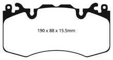 Charger l&#39;image dans la galerie, EBC 13+ Land Rover Range Rover 3.0 Supercharged Yellowstuff Front Brake Pads