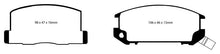Carica l&#39;immagine nel visualizzatore di Gallery, EBC 85-90 Toyota MR2 1.6 Yellowstuff Rear Brake Pads