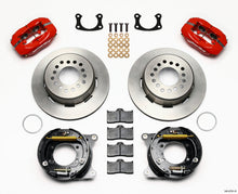 गैलरी व्यूवर में इमेज लोड करें, Wilwood Forged Dynalite P/S Park Brake Kit Red New Big Ford 2.50in Offset Front Caliper Mount