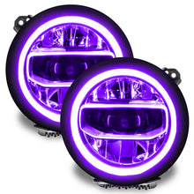 Laden Sie das Bild in den Galerie-Viewer, Oracle Jeep Wrangler JL/Gladiator JT RGB+W Headlight DRL Upgrade Kit - ColorSHIFT