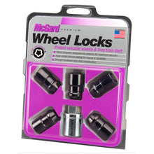 Laden Sie das Bild in den Galerie-Viewer, McGard Wheel Lock Nut Set - 5pk. (Cone Seat) M12X1.5 / 3/4 Hex / 1.46in. Length - Black