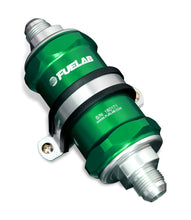 Load image into Gallery viewer, Fuelab 818 In-Line Fuel Filter Standard -8AN In/-12AN Out 10 Micron Fabric - Green