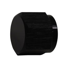 Laden Sie das Bild in den Galerie-Viewer, DeatschWerks 6AN Female Flare Cap - Anodized Matte Black