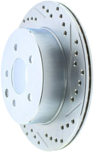 Carica l&#39;immagine nel visualizzatore di Gallery, StopTech Select Sport Nissan Slotted and Drilled Left Rear Rotor