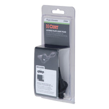 Load image into Gallery viewer, Curt 4-Way Flat License Plate Light Plug Adapter (Packaged)