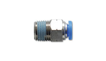 Carica l&#39;immagine nel visualizzatore di Gallery, Vibrant Male Straight Pneumatic Vacuum Fitting (1/4in NPT Thread) - for 1/4in (6mm) OD tubing