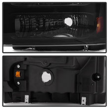 Carica l&#39;immagine nel visualizzatore di Gallery, Xtune Ford F250 F350 F450 Superduty Excursion 99-04 Headlights Black Smoked HD-JH-FF25099-HA-BSM
