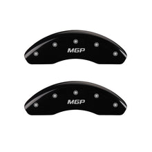 Charger l&#39;image dans la galerie, MGP Front set 2 Caliper Covers Engraved Front MGP Black finish silver ch