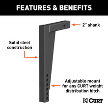Carica l&#39;immagine nel visualizzatore di Gallery, Curt Weight Distribution Shank (2in Shank 14-1/2in Drop)