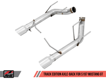 Charger l&#39;image dans la galerie, AWE Tuning S197 Mustang GT Axle-back Exhaust - Track Edition (Chrome Silver Tips)