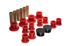 Cargar imagen en el visor de la galería, Energy Suspension 98-11 Ford Ranger Red Rear Leaf Spring Bushing Set