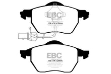 Laden Sie das Bild in den Galerie-Viewer, EBC 03-04 Audi A4 1.8 Turbo Redstuff Front Brake Pads