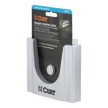 Carica l&#39;immagine nel visualizzatore di Gallery, Curt Trailer Coupler Lock for 1-7/8in or 2in Flat Lip Couplers (Grey Aluminum)