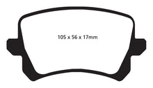Laden Sie das Bild in den Galerie-Viewer, EBC 15+ Audi Q3 2.0 Turbo Redstuff Rear Brake Pads