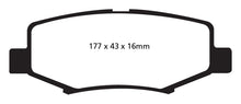 Laden Sie das Bild in den Galerie-Viewer, EBC 06-11 Dodge Nitro 3.7 Greenstuff Rear Brake Pads