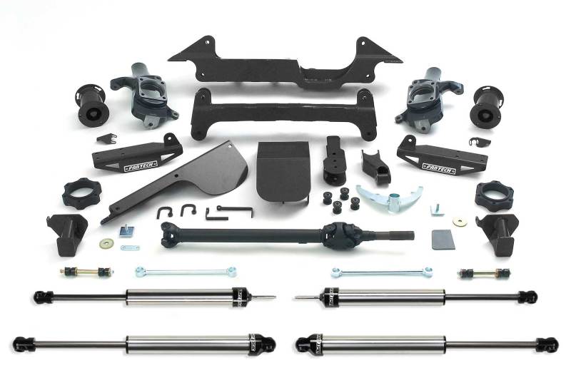 Fabtech 03-05 Hummer H2 4WD w/Rear OE Air Bags 6in Perf. System w/DL Shocks