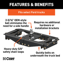 Load image into Gallery viewer, Curt 17-17 Ford F-350 Super Duty OEM-Style Gooseneck Hitch for Ford