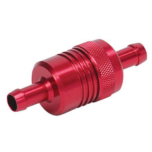 Load image into Gallery viewer, Russell Performance Red Street Fuel Filter (3in Length 1-1/8in diameter 3/8in inlet/outlet)