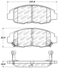 गैलरी व्यूवर में इमेज लोड करें, StopTech Performance 98-02 Honda Accord Coupe/Sedan 4cyl Rear Drum/Disc Front Brake Pads