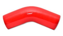 गैलरी व्यूवर में इमेज लोड करें, Vibrant 4 Ply Reinforced Silicone Elbow Connector - 2.5in I.D. - 45 deg. Elbow (RED)