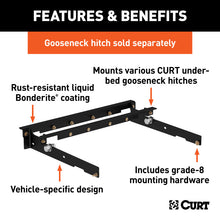 Load image into Gallery viewer, Curt 80-96 Ford F-350 Under-Bed Gooseneck Installation Brackets