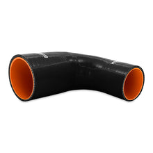 Laden Sie das Bild in den Galerie-Viewer, Mishimoto Silicone Reducer Coupler 90 Degree 3in to 3.5in - Black