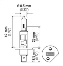 Charger l&#39;image dans la galerie, Hella Bulb H1 12V 55W P145S T25 +50 (2)