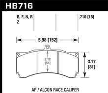 Load image into Gallery viewer, Hawk AP/Alcon Race Caliper Performance Ceramic Brake Pads