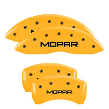 Cargar imagen en el visor de la galería, MGP Front set 2 Caliper Covers Engraved Front MGP Yellow finish black ch