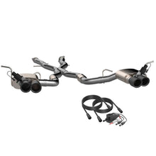 Cargar imagen en el visor de la galería, QTP 2018+ Jeep Grand Cherokee Trackhawk 304SS Screamer Cat-Back Exhaust w/4in Black Tips