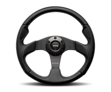 Carica l&#39;immagine nel visualizzatore di Gallery, Momo Jet Steering Wheel 350 mm -  Black AirLeather/Black Spokes