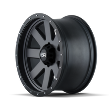 Carica l'immagine nel visualizzatore di Gallery, ION Type 134 18x10 / 5x139.7 BP / -19mm Offset / 108mm Hub Matte Gunmetal/Black Beadlock Wheel
