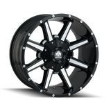 Mayhem 8104 Arsenal 18x9 / 5x150 BP / -12mm Offset / 110mm Hub Black/Machined Face Wheel