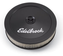 गैलरी व्यूवर में इमेज लोड करें, Edelbrock Air Cleaner Pro-Flo Series Round Steel Top Paper Element 10In Dia X 3 5In Black